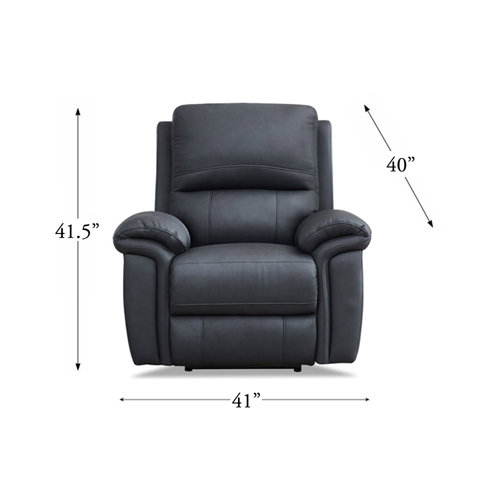 Ebern Designs Leather Recliner Wayfair